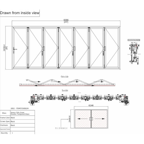 Avora Doors Aluminum BiFold Patio Doors Wayfair